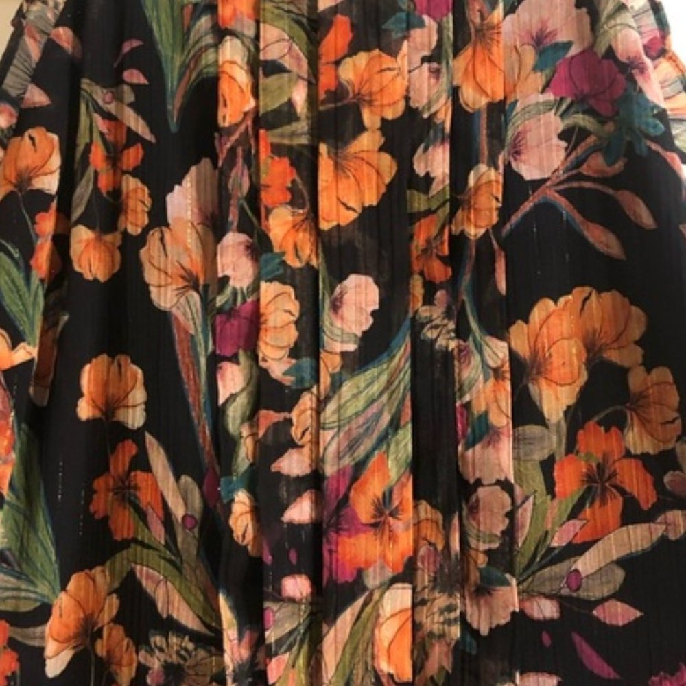 Adelyn Rae Penelope Floral Print Jumpsuit.  SZ S - Picture 6 of 6